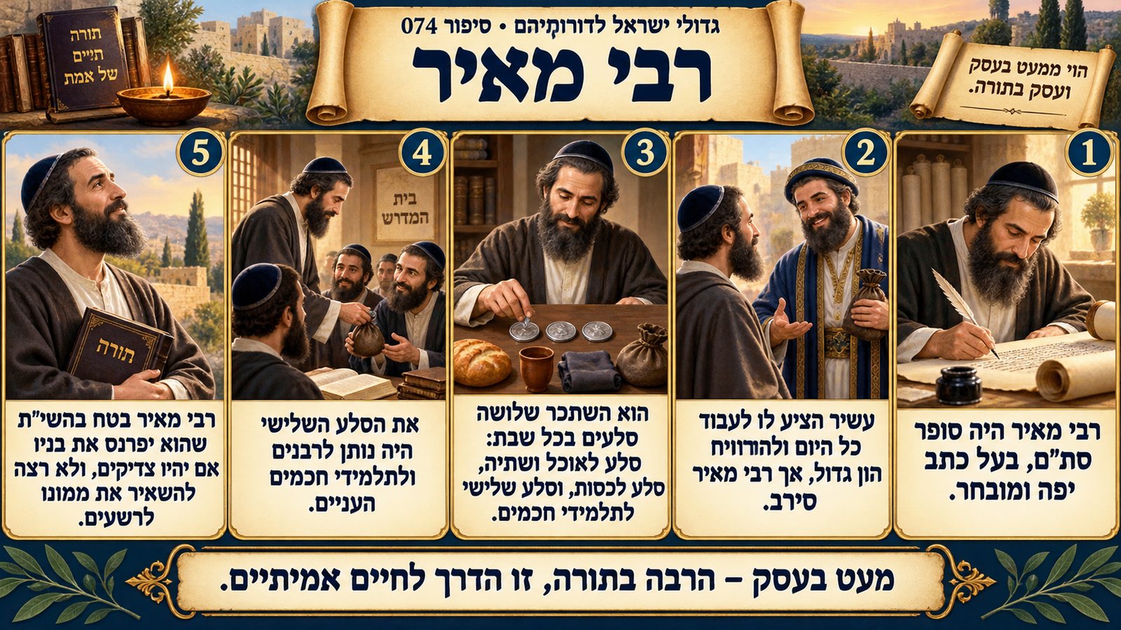 תמונת סיכום — רבי מאיר: רבי מאיר